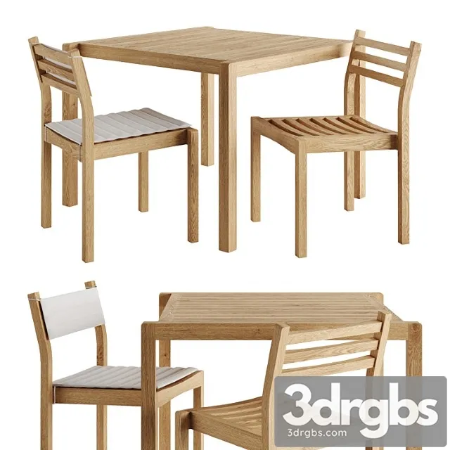 Ah902 And Ah501 Outdoor Dining Set By Carl Hansen 3D Model Download Ah902 And Ah501 Outdoor Dining Set By Carl Hansen 3D Model Download