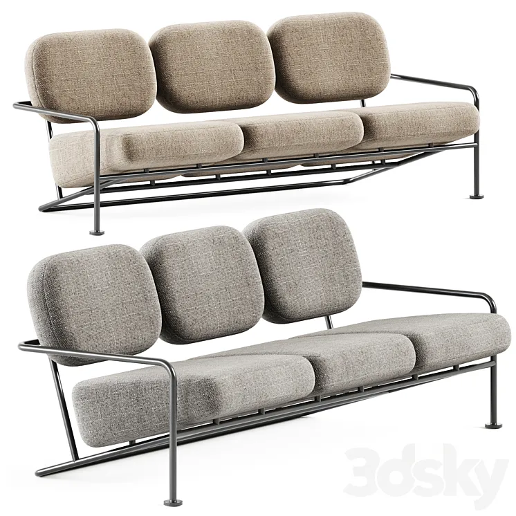 Ahus Sofa by Bla Station \/ Office sofa 3D Model Free Download