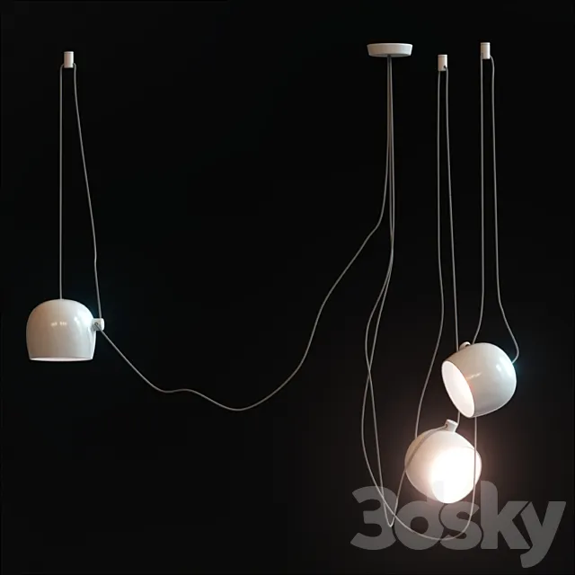 Aim Pendant Lamp 3D Model Aim Pendant Lamp 3D Model