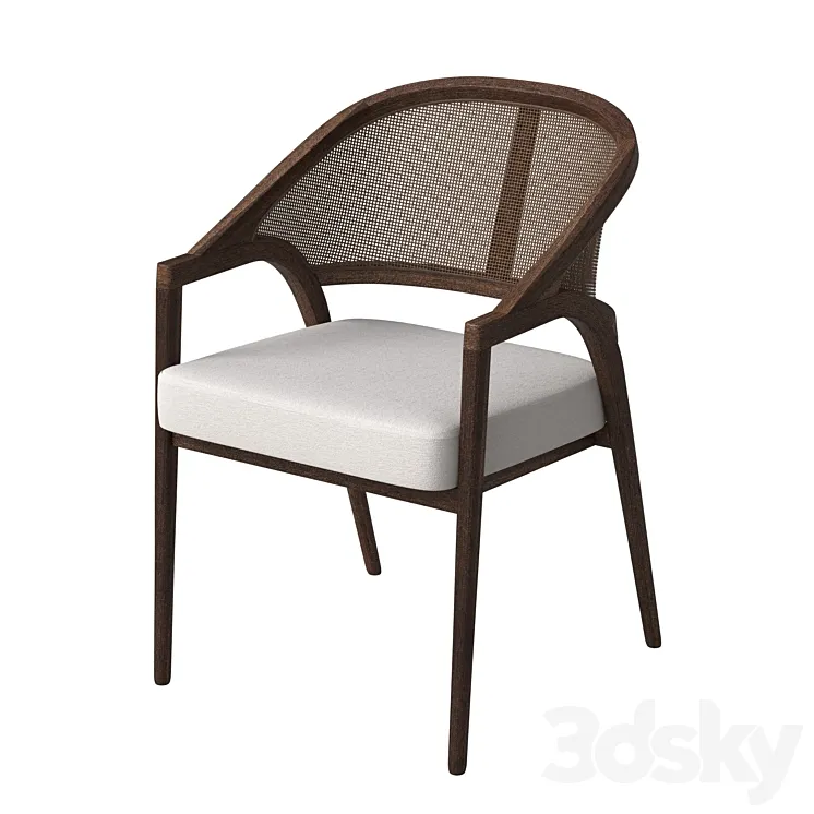 Aimee Dining Arm Chair in Cinder 3D Model Free Download Aimee Dining Arm Chair in Cinder 3D Model Free Download