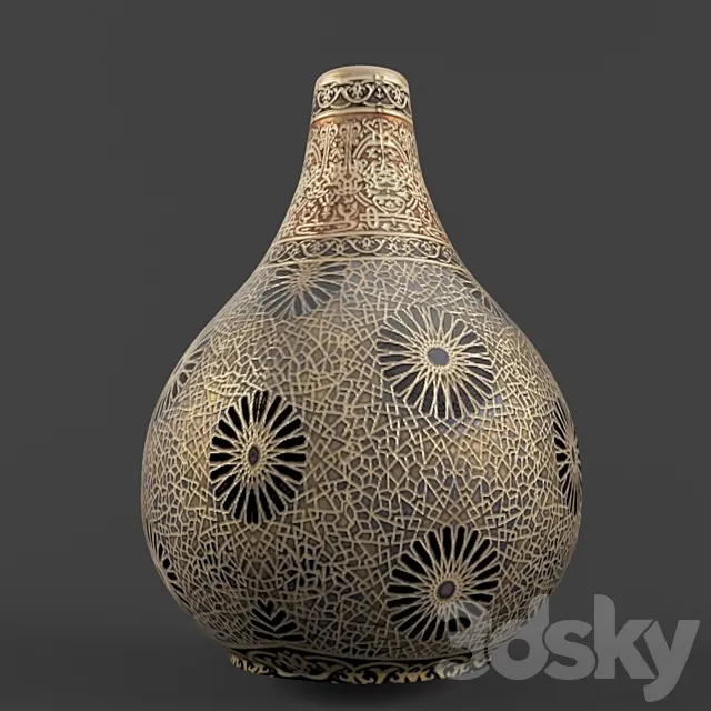 aindesign-moroccan vase ouf 3DModel