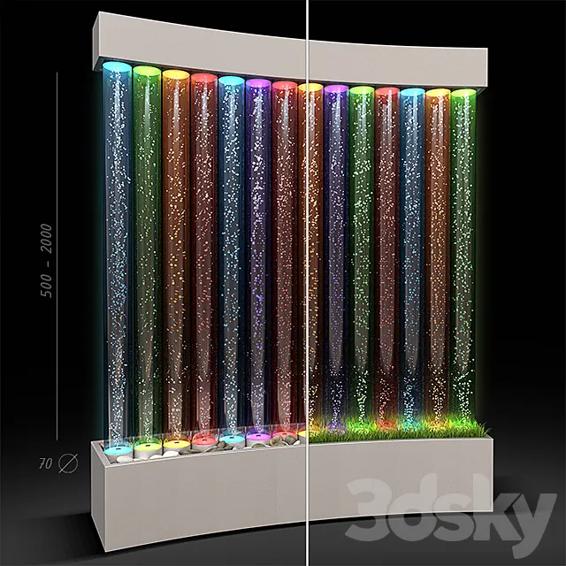 Air bubble tube 70 3D Model Air bubble tube 70 3D Model