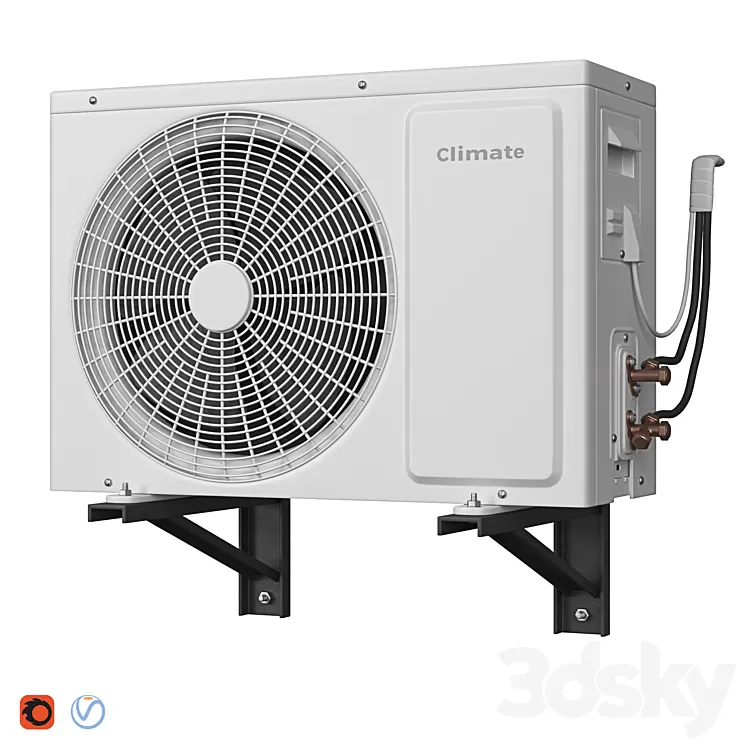 Air conditioner 3D Model