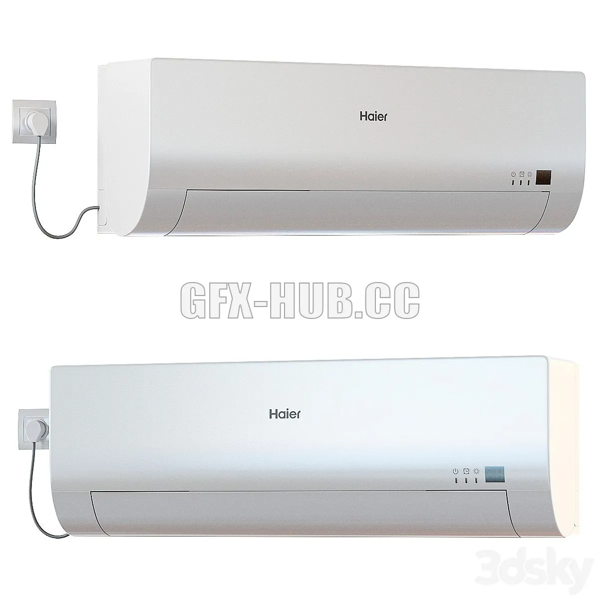 Air Conditioner Haier 3D Model