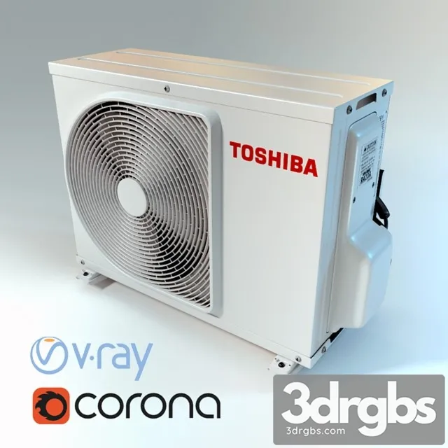 Air Conditioner Toshiba 3D Model Download