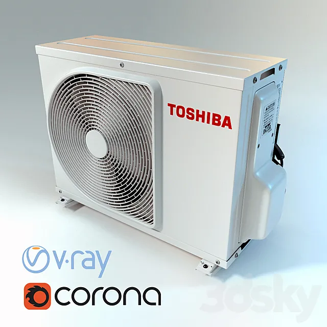 air conditioner toshiba 3DModel