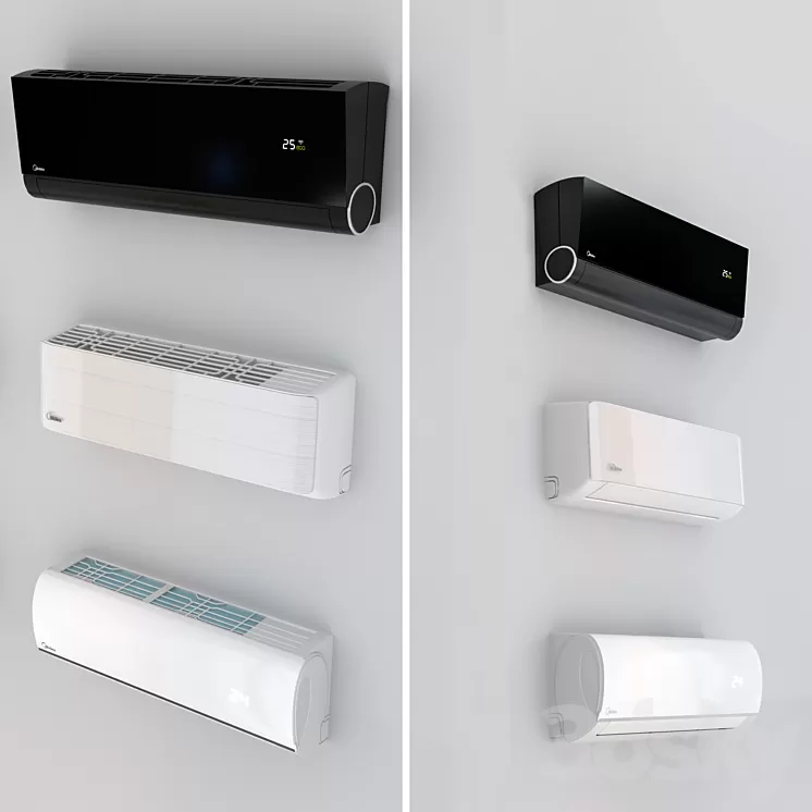 Air conditioners Midea – Mission Vertu Aurora 3D Model