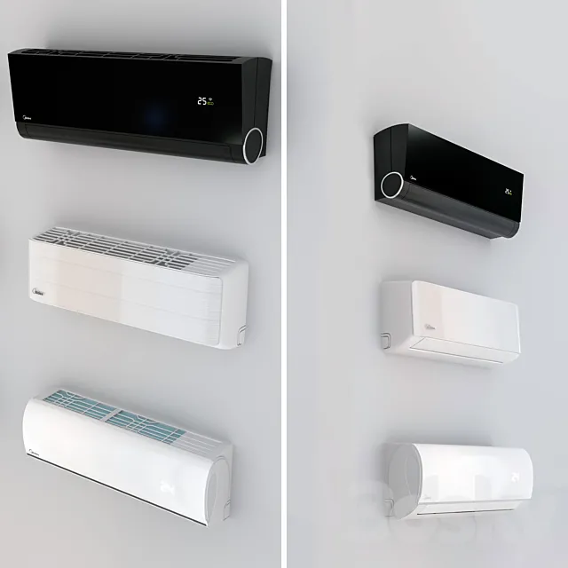 Air conditioners Midea – Mission. Vertu. Aurora 3DModel