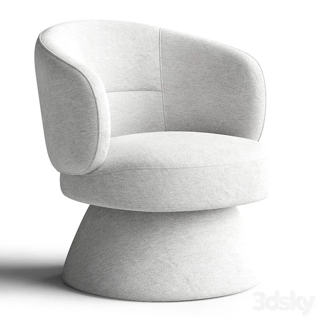 Air Swivel Armchair 3D Model