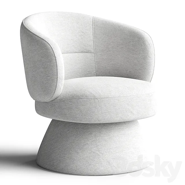 Air Swivel Armchair 3D Model Air Swivel Armchair 3D Model