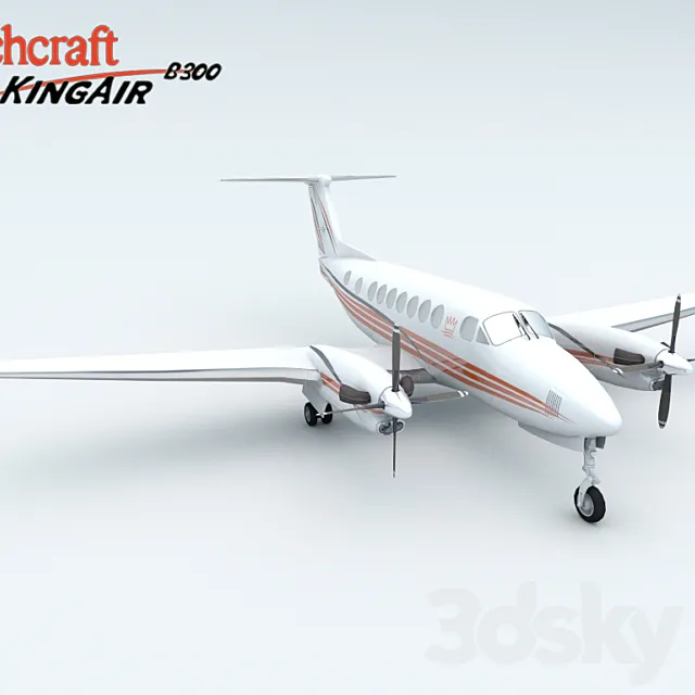 Aircraft Beechcraft King Air B300 3D Model