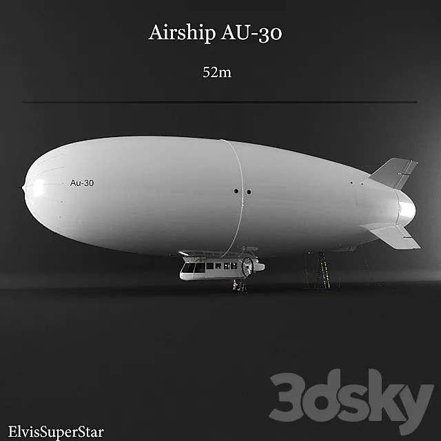 Airship AU-30 3D Model