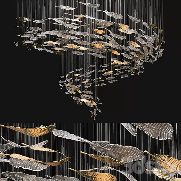 Airy chandelier 3D Model Airy chandelier 3D Model