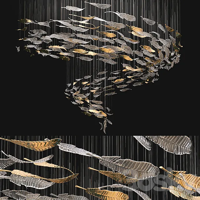 Airy chandelier 3D Model Airy chandelier 3D Model