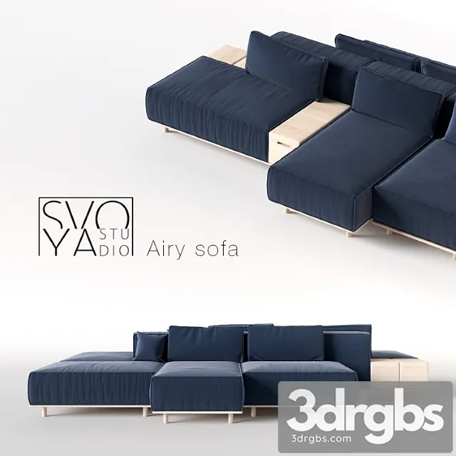 Airy sofa by svoya studio 2 3D Model Download Airy sofa by svoya studio 2 3D Model Download