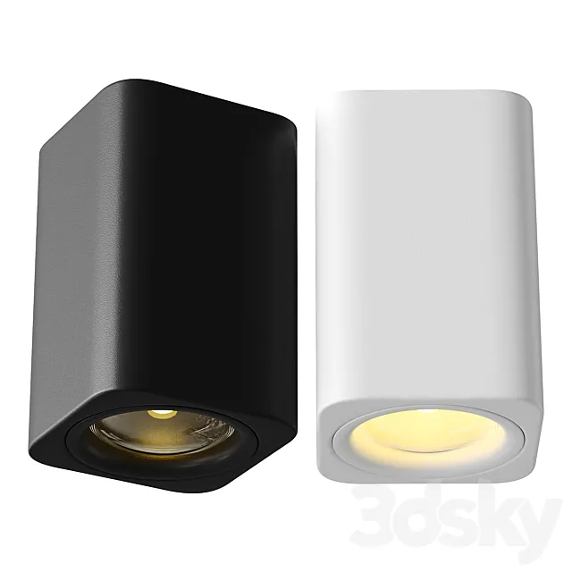 Aisilan LED Surface Mounted Square Nordic Ceiling Light 3D Model