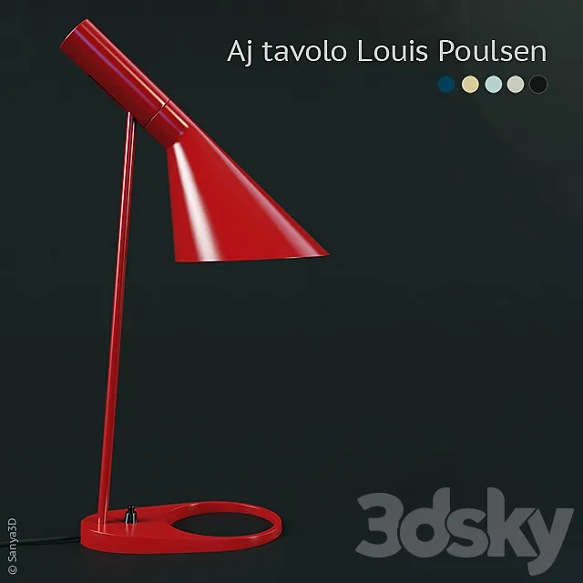 Aj tavolo Louis Poulsen 3D Model