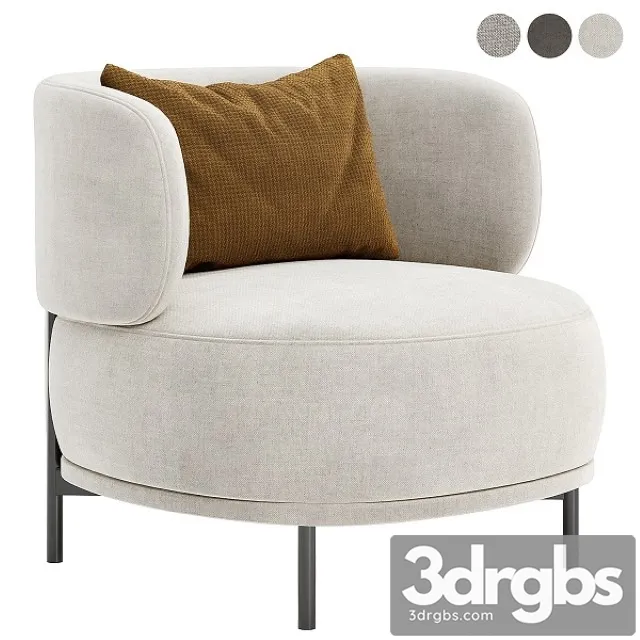 Akiko Arm Chair 3D Model Download Akiko Arm Chair 3D Model Download