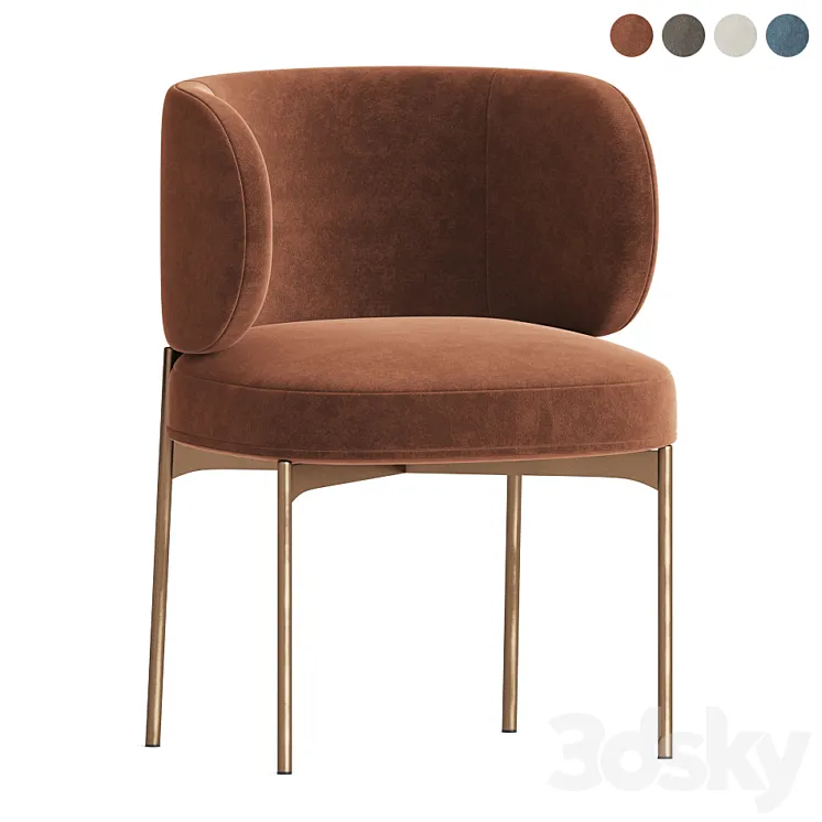 Akiko Chair Gallotti Radice 3D Model Free Download