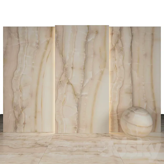 Akoya Beige Marble 3D Model