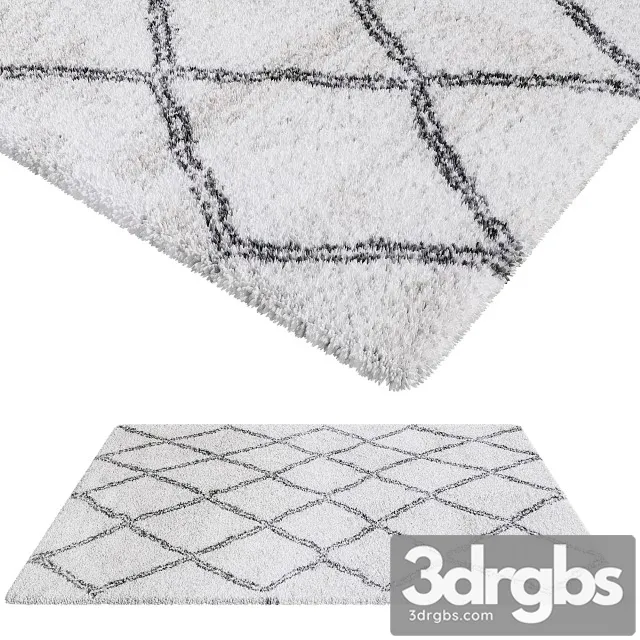 Aksfrytle Rug 7683 Cream Gray 3D Model Download Aksfrytle Rug 7683 Cream Gray 3D Model Download