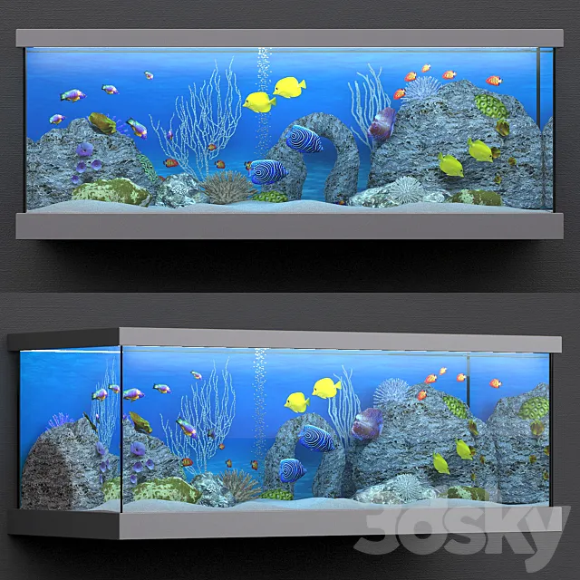Akvarium 3DModel Akvarium 3DModel