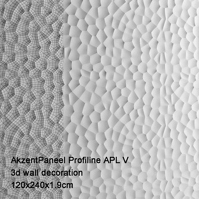 AkzentPaneel Profiline APL V 6004 3D Model AkzentPaneel Profiline APL V 6004 3D Model