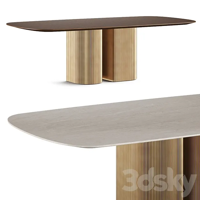 Al2 Dakry B 001 Dining Table 3DModel