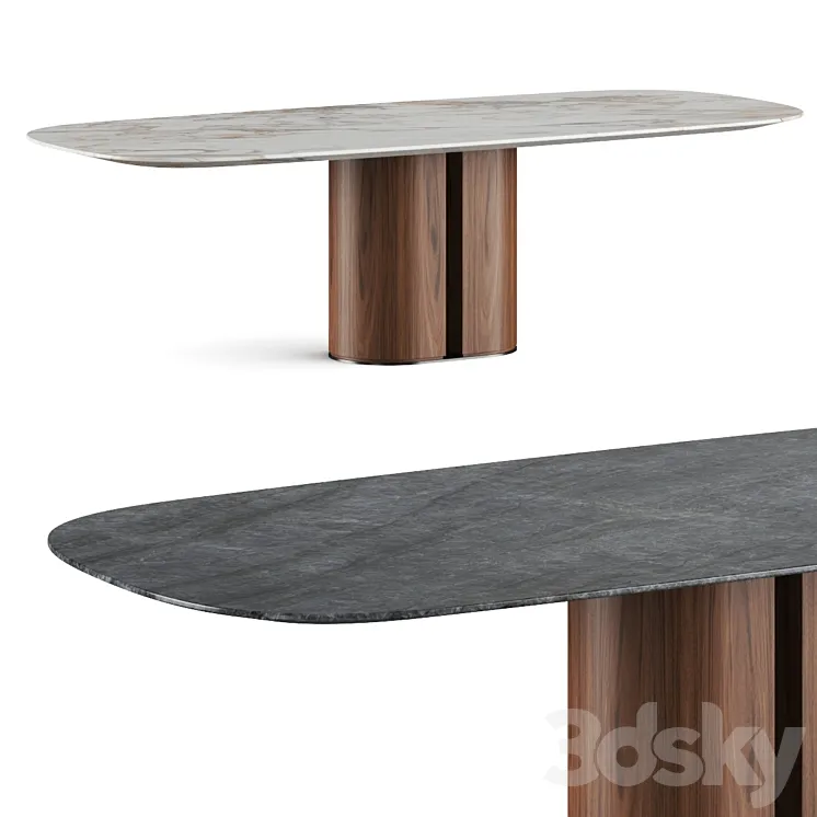 Al2 El-it C 001 Dining Table 3D Model Free Download