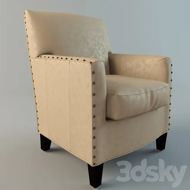 “Alabaster” leather chair 3DModel