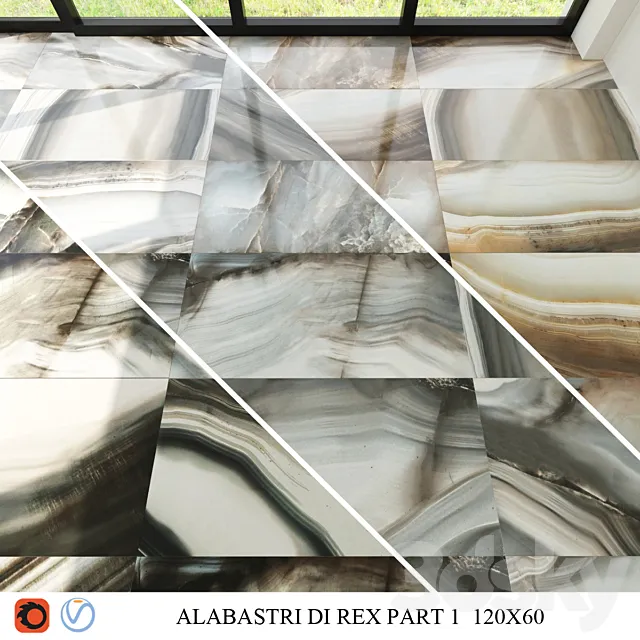 Alabastri di rex part 1 3D Model Alabastri di rex part 1 3D Model