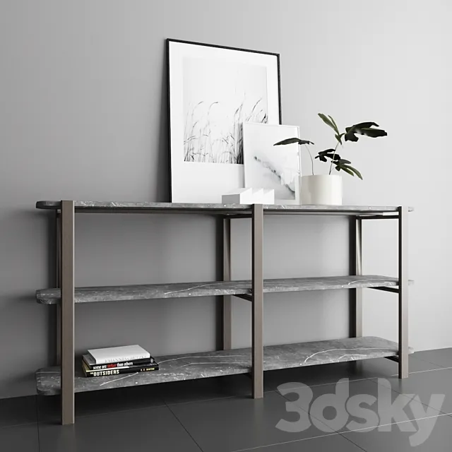 ALAKA Shelving unit _ retegui 3DModel ALAKA Shelving unit _ retegui 3DModel