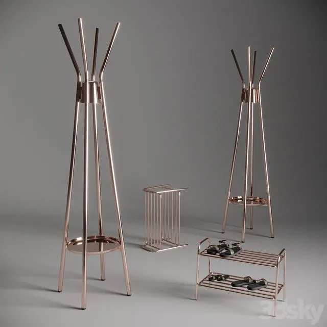 Alana Coat Stand 3D Model