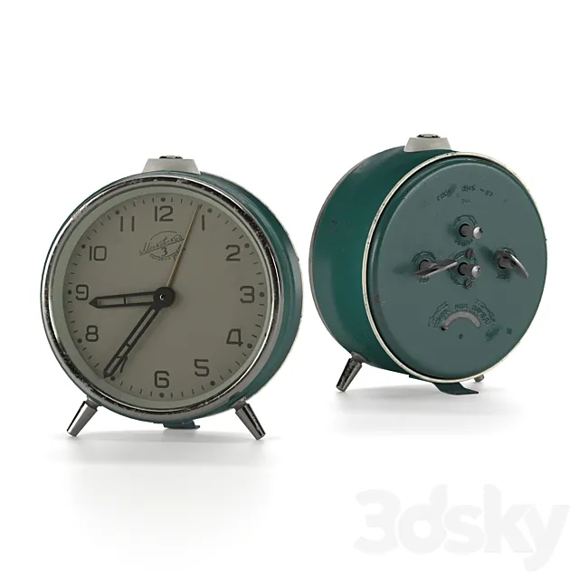 Alarm clock МЧЗ3 3D Model Alarm clock МЧЗ3 3D Model