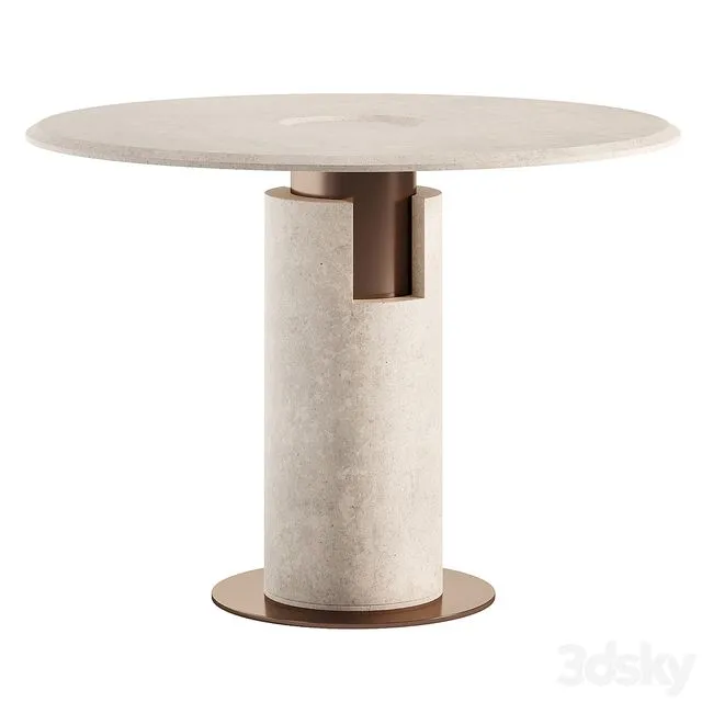 Alba Table Bistrot 3D Model