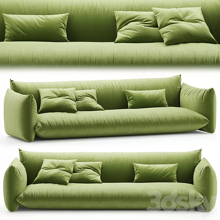 Alberta bellavita sofa blue 3D Model Alberta bellavita sofa blue 3D Model
