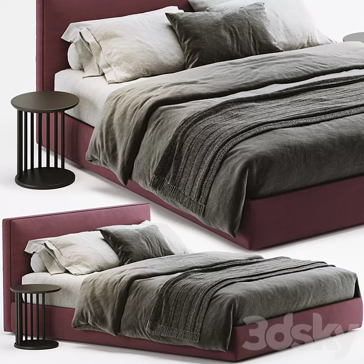 Alberta Laguna Bed 3D Model Alberta Laguna Bed 3D Model