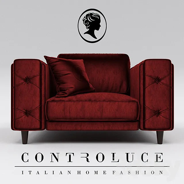 Alberta Salotti _ Controluce _ Belmondo. armchair 3D Model