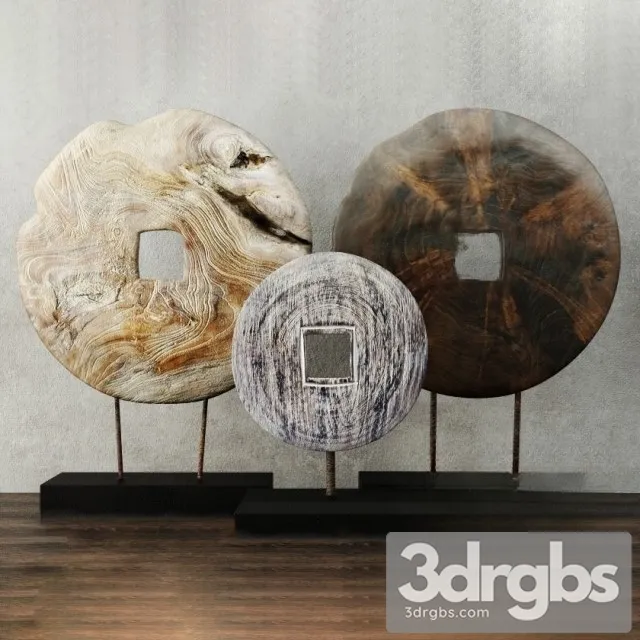 Albesia Teak Wood Table Top 3D Model Download