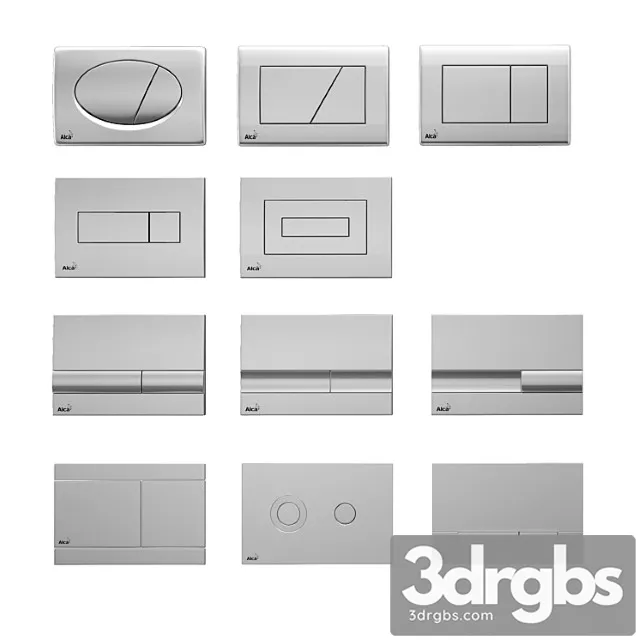 AlcaPlast Flush Button 3D Model Download