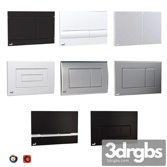 Alcaplast flush buttons for installation (8 pcs.) Alcaplast flush buttons for installation (8 pcs.)