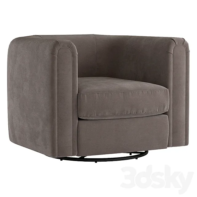 Alden Barrel Club Chair 3D Model