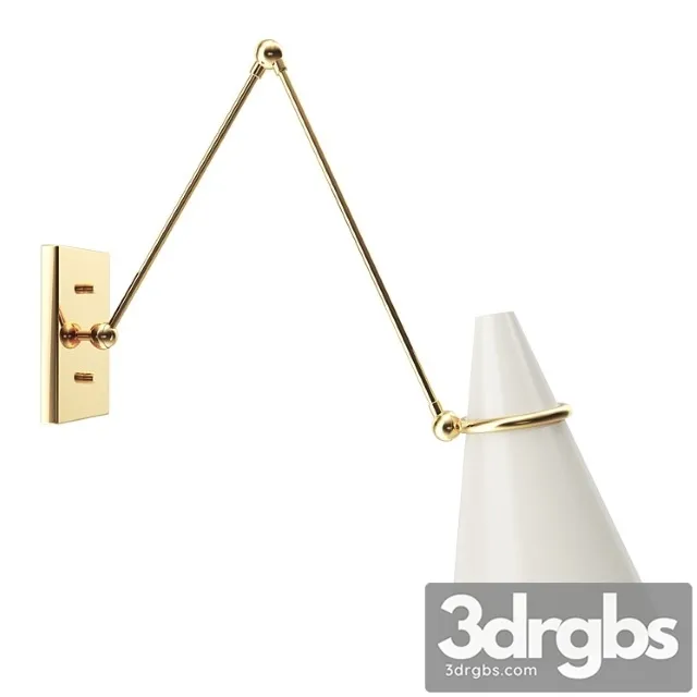 Aldus ivory polished brass wall sconce by hettler.tu?llmann Aldus ivory polished brass wall sconce by hettler.tu?llmann