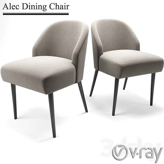 Alec Dining Chair 3D Model Alec Dining Chair 3D Model