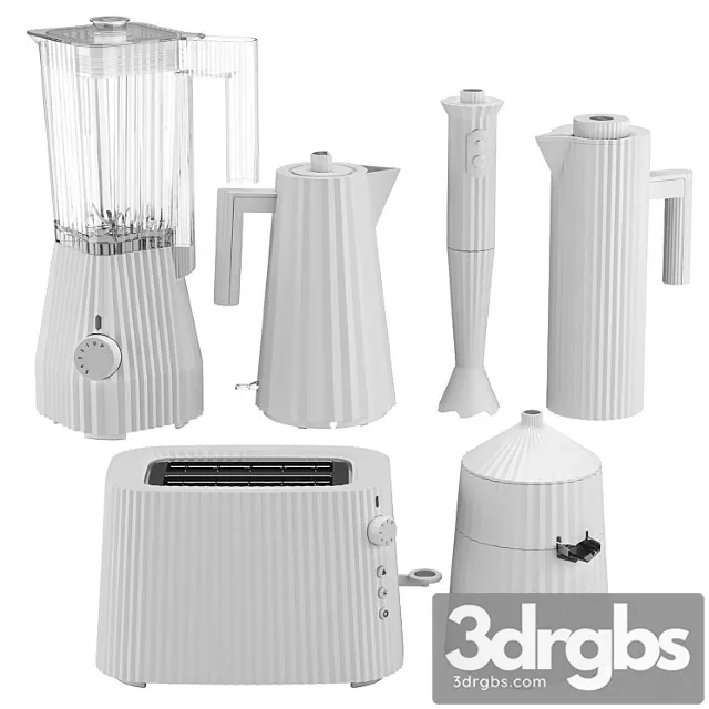 Alessa Plisse Kitchen Appliances Set 1 3D Model Download