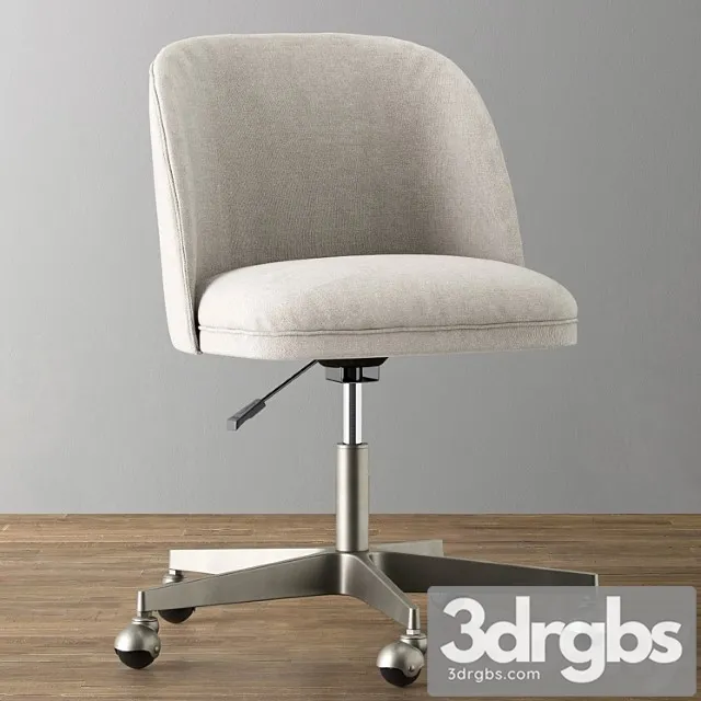 Alessa Upholstered Desk Chair 3D Model Download Alessa Upholstered Desk Chair 3D Model Download