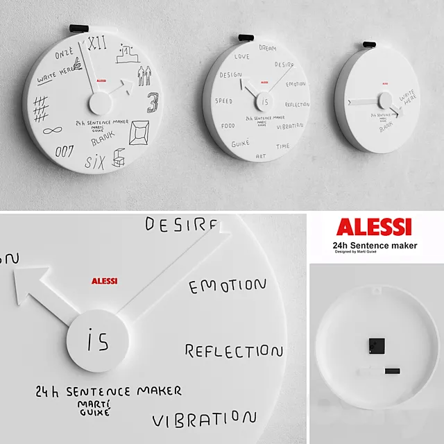 Alessi Blank Wall Clock – MGU02 3DModel Alessi Blank Wall Clock – MGU02 3DModel