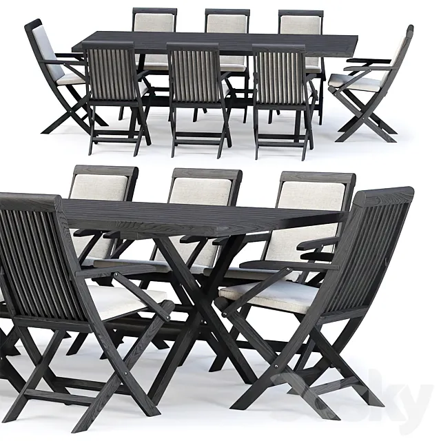 Alesso outdoor furniture set v04 _ Garden furniture set 3D Model Alesso outdoor furniture set v04 _ Garden furniture set 3D Model