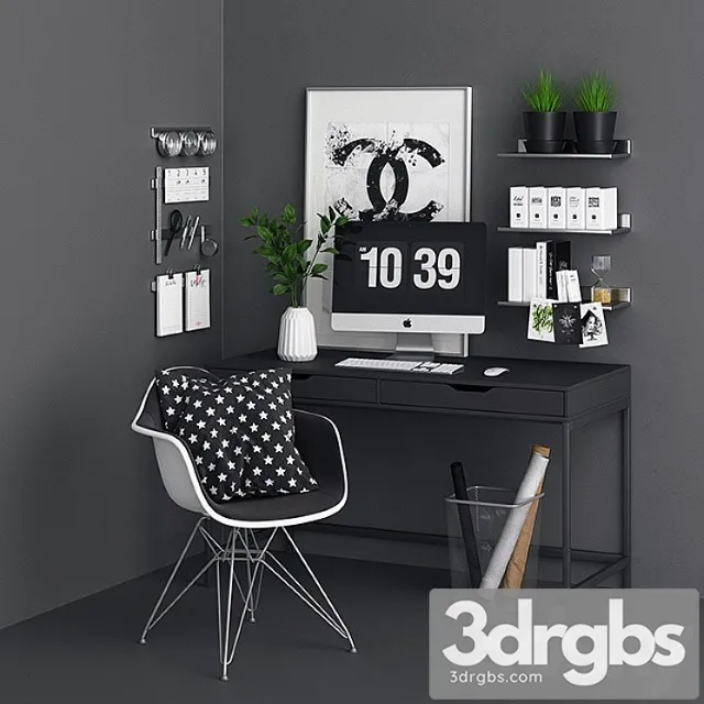 Alex monotone desk 2 3D Model Download Alex monotone desk 2 3D Model Download