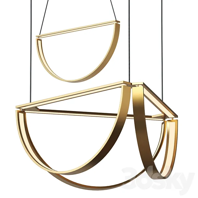 AlexAllen Studio – Chord Cluster Chandelier- LED7 3D Model AlexAllen Studio – Chord Cluster Chandelier- LED7 3D Model